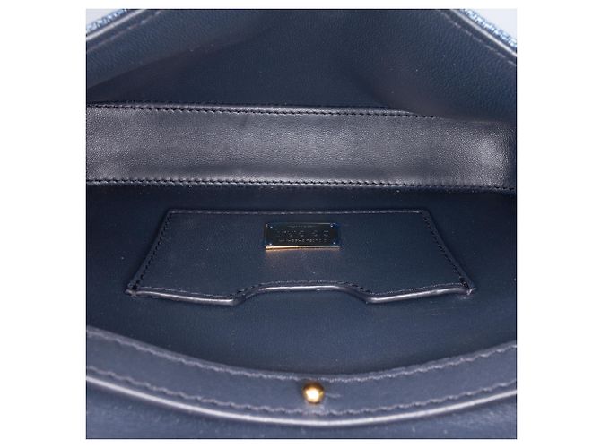 Borsa a tracolla Dolce & Gabbana Blue Denim DG Girls - vista 4