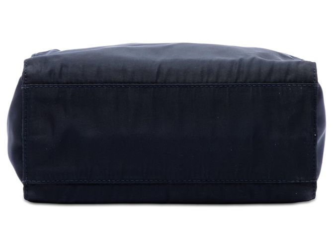 Borsa Prada in Tessuto blu con manico in metallo Blu navy - vista 3