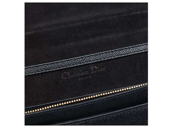 Pouch 2 in 1 Dior 30 Montaigne in vitello grana naturale nero - vista 5