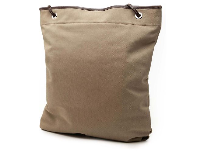 Prada Borsa a Tracolla in Tela Canapa Beige Logo - vista 2