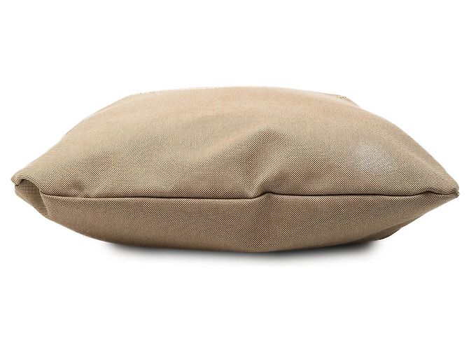 Prada Borsa a Tracolla in Tela Canapa Beige Logo - vista 3