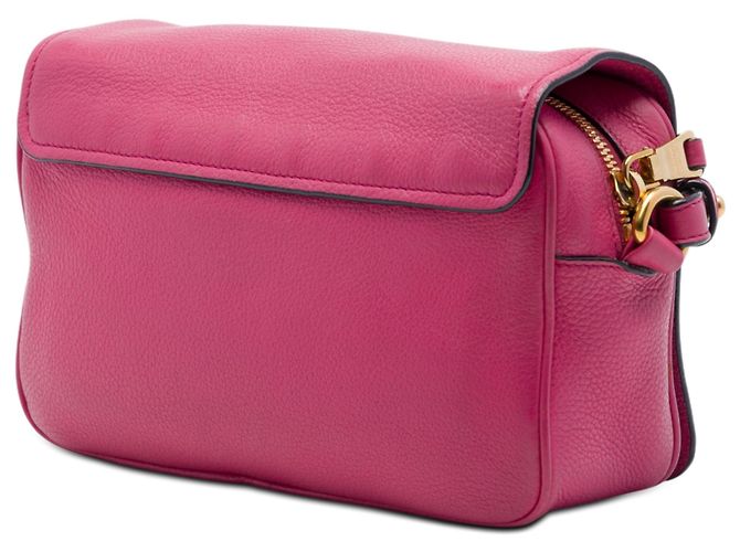 Prada Pink Vitello Phenix Flap Crossbody Rosa - vista 2