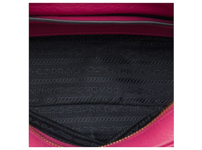 Prada Pink Vitello Phenix Flap Crossbody Rosa - vista 4