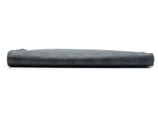 Louis Vuitton Black Damier Graphite Pochette Jour MM Schwarz - Ansicht 3