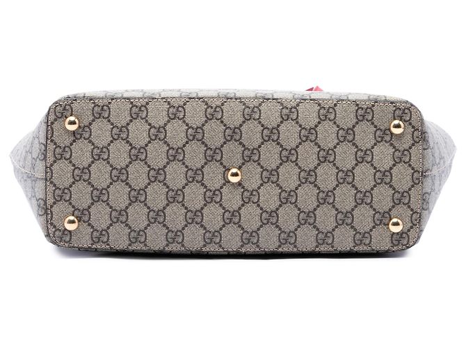 Gucci Beige Medium GG Supreme Linea A Zip Tote - vista 3