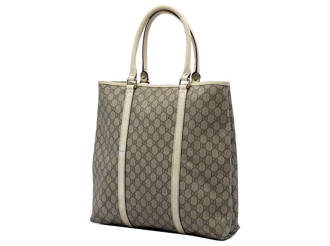 Gucci Beige GG Supreme Joy Vertical Tote - view 2