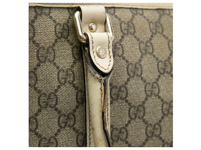 Gucci Beige GG Supreme Joy Vertical Tote - view 5