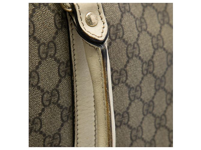Gucci Beige GG Supreme Joy Vertical Tote - view 7