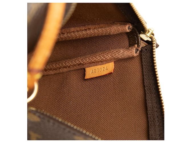 Louis Vuitton Brown Monogram Pochette Accessoires Marrone - vista 5