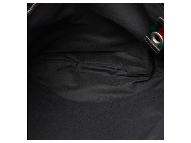 Borsa a tracolla con patta Gucci Black Guccissima Nero - vista 4