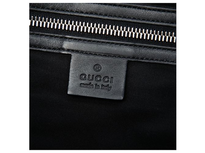 Borsa a tracolla con patta Gucci Black Guccissima Nero - vista 5