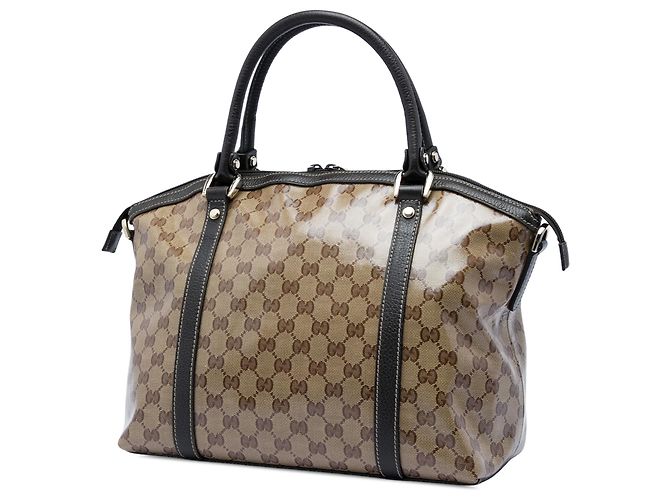 Borsa Dome Gucci Beige Medium GG con charm in cristallo - vista 2