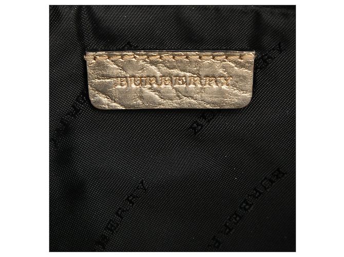 Borsa a tracolla Peyton Bow Burberry in pelle metallizzata oro D'oro - vista 5