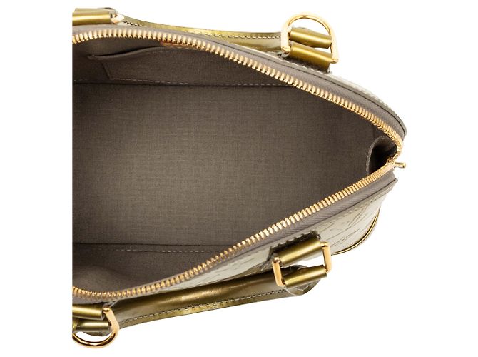 Louis Vuitton Green Monogram Vernis Alma BB Verde Verde oliva - vista 4
