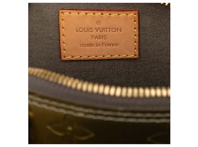 Louis Vuitton Green Monogram Vernis Alma BB Verde Verde oliva - vista 5