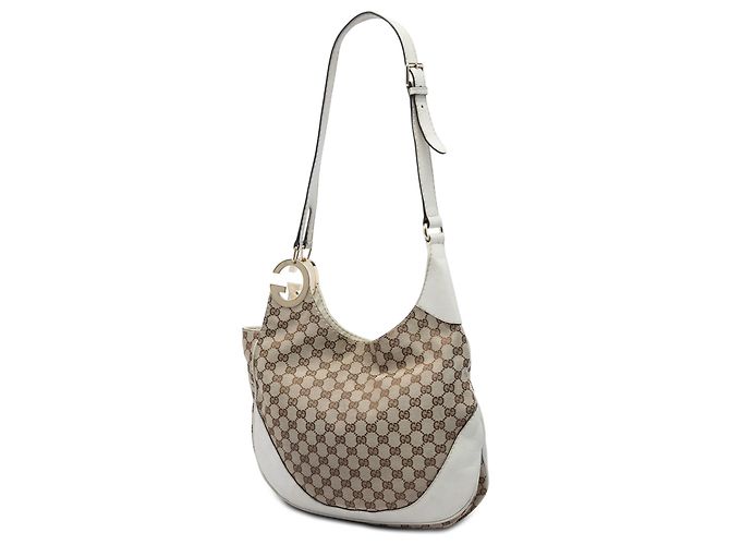 Borsa a tracolla Gucci Charlotte in tela GG beige - vista 2