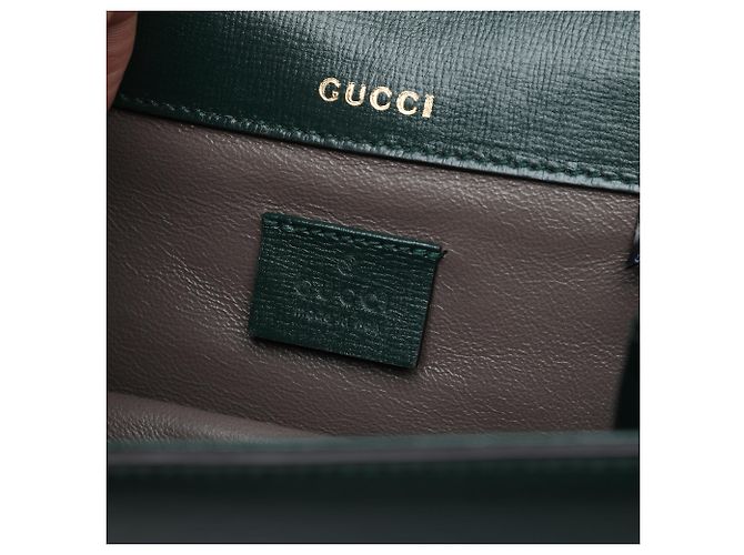 Gucci Green Mini Calfskin Sylvie 1969 Crossbody - vista 5