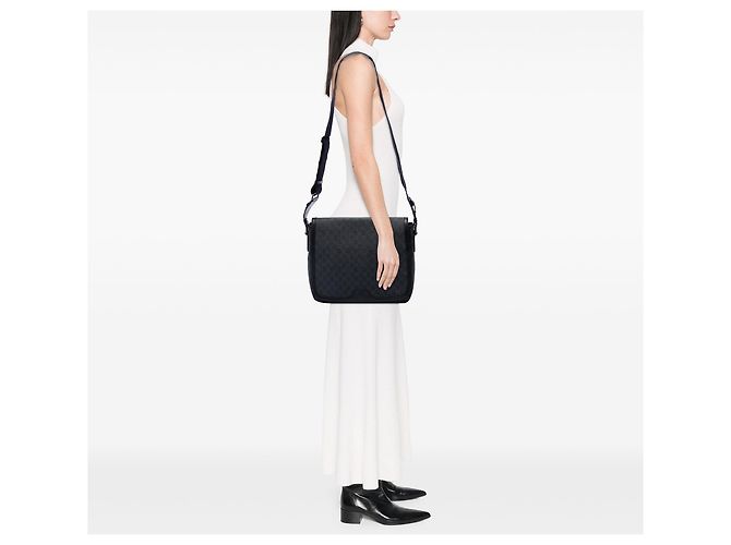 Borsa a tracolla Gucci Black GG Supreme Nero - vista 6