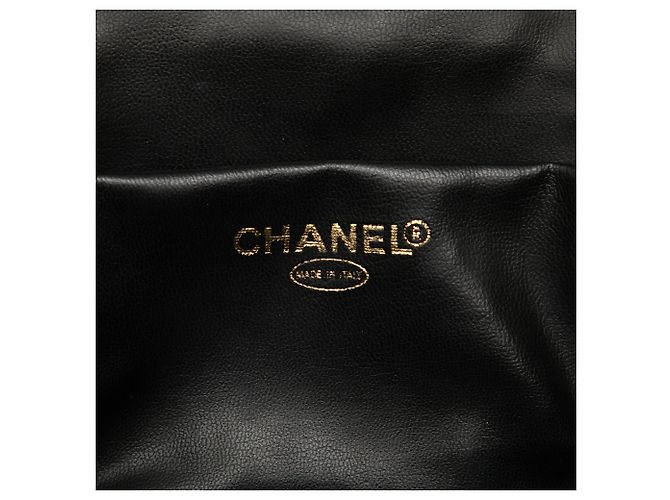 Borsa Vanity Chanel Black CC Caviar Nero - vista 5