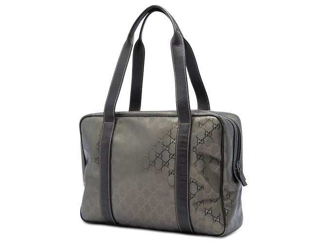 Borsa Business Gucci Marrone Stampa GG Taupe - vista 2