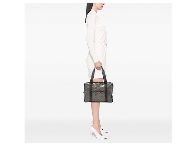 Borsa Business Gucci Marrone Stampa GG Taupe - vista 5