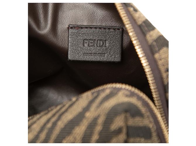 Beauty case Fendi Brown Sarah Coleman Small Zucca Canvas Vertigo Marrone - vista 5