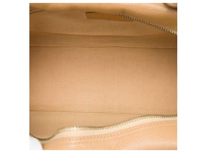 Borsa Bowling Chanel CC Matelassé in Pelle Caviar Marrone Marrone chiaro - vista 4