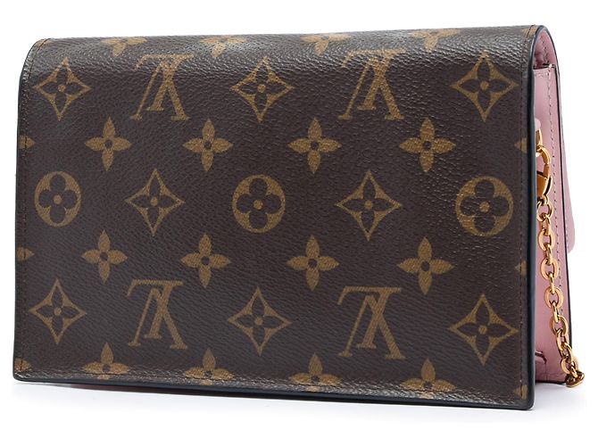 Portafoglio con catena Louis Vuitton Brown Monogram Flore Marrone - vista 2