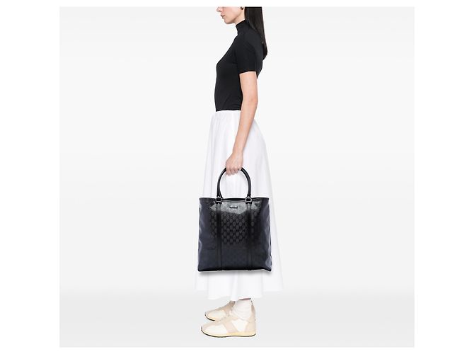 Tote Verticale Gucci Joy con Stampa GG Nera Nero - vista 6