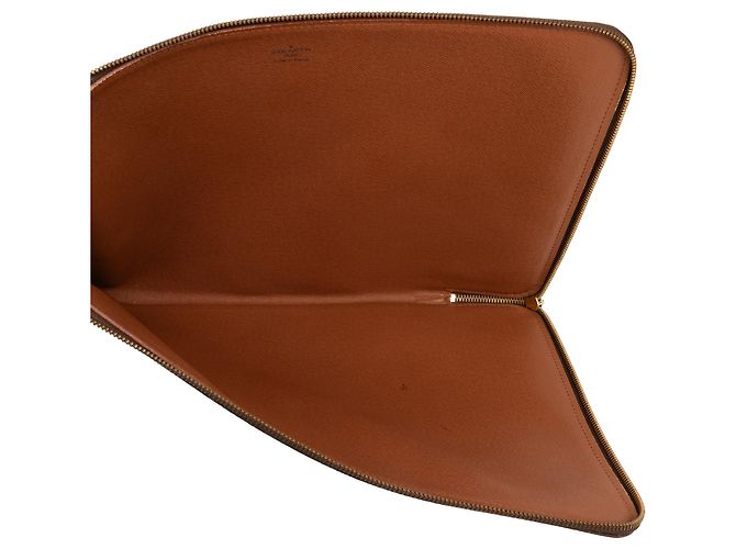 Louis Vuitton Brown Monogram Poche Documents Portfolio Marrone - vista 4