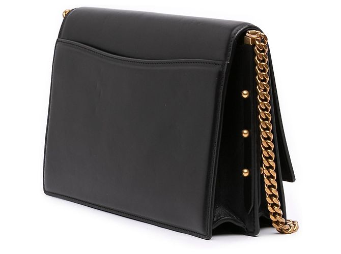 Saint Laurent Borsa a Tracolla Zoe in Pelle Nera Nero - vista 2