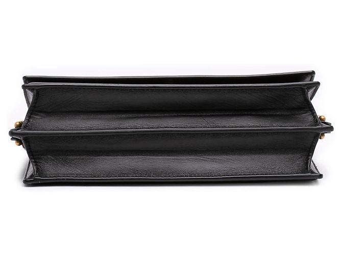Saint Laurent Borsa a Tracolla Zoe in Pelle Nera Nero - vista 3