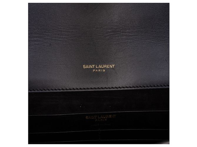 Saint Laurent Borsa a Tracolla Zoe in Pelle Nera Nero - vista 5