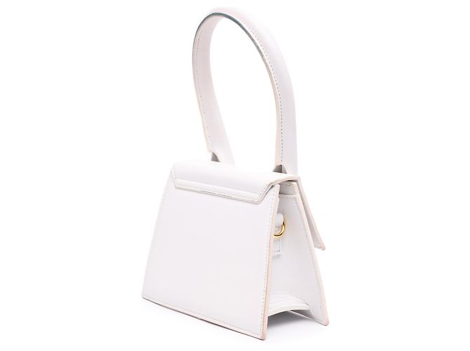 Jacquemus White Leather Le Chiquito Moyen Bianco - vista 2