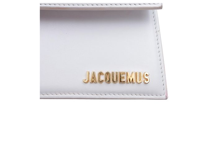 Jacquemus White Leather Le Chiquito Moyen Bianco - vista 5