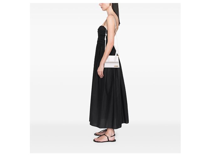 Jacquemus White Leather Le Chiquito Moyen Bianco - vista 6