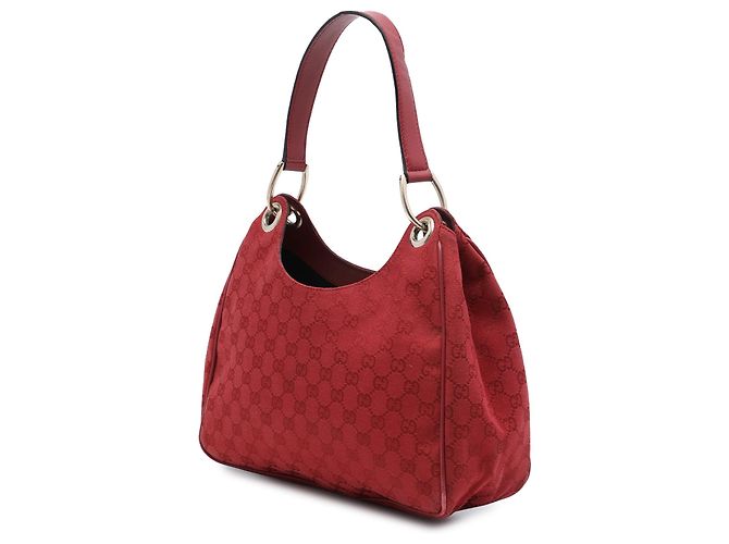 Borsa a tracolla Gucci Colbert in tela GG rossa Rosso - vista 2