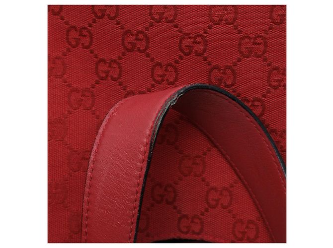 Borsa a tracolla Gucci Colbert in tela GG rossa Rosso - vista 7