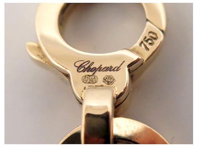 COLLANA VINTAGE CHOPARD HAPPY DIAMONDS 6469 45CM IN ORO GIALLO 18K 72.1GR D'oro - vista 6