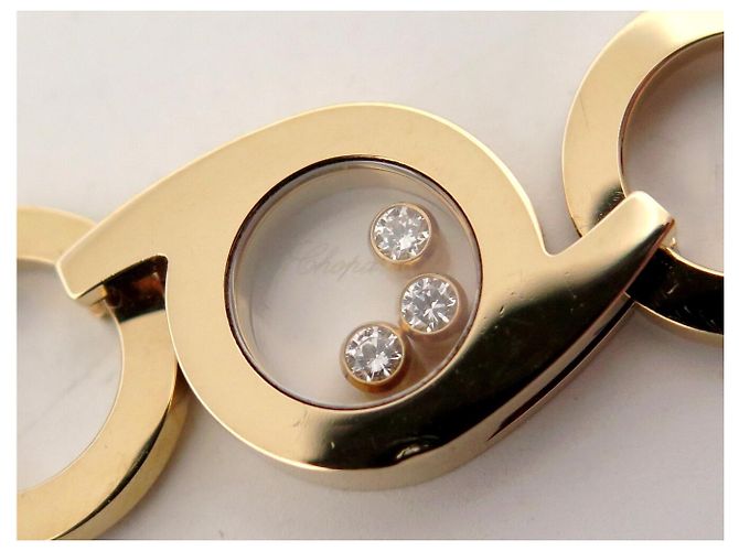 COLLANA VINTAGE CHOPARD HAPPY DIAMONDS 6469 45CM IN ORO GIALLO 18K 72.1GR D'oro - vista 7