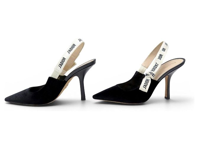 CHRISTIAN DIOR SCHUHE J'ADIOR SLINGBACK PUMPS 39 SAMT KCC201VNR Schwarz - Ansicht 2