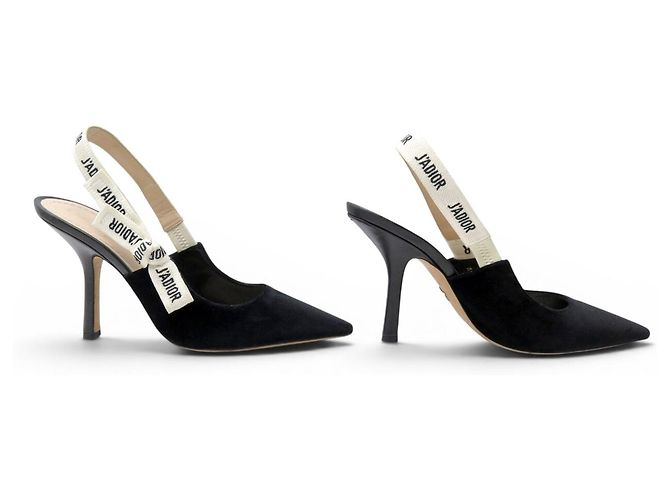 CHRISTIAN DIOR SCHUHE J'ADIOR SLINGBACK PUMPS 39 SAMT KCC201VNR Schwarz - Ansicht 3