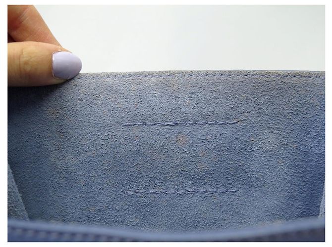 Céline BORSA A MANO CELINE BIG BAG BUCKET PELLE BLU MYOSOTIS BORSA SECCHIELLO A TRACCOLLA - vista 12