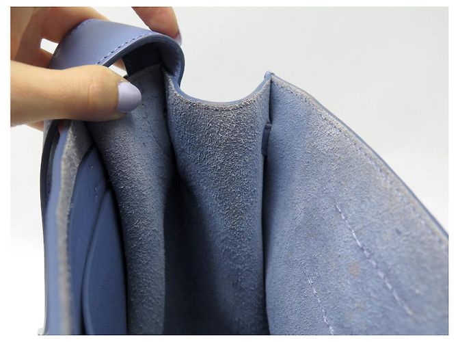 Céline BORSA A MANO CELINE BIG BAG BUCKET PELLE BLU MYOSOTIS BORSA SECCHIELLO A TRACCOLLA - vista 13