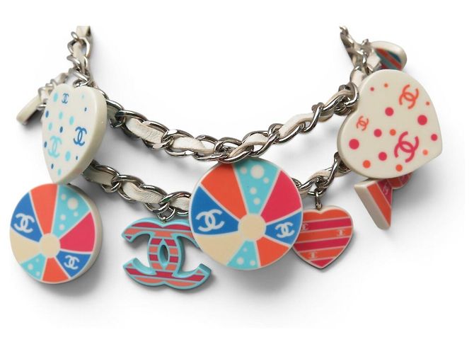 GÜRTEL O SAUTOIR-HALSKETTE CHANEL FISH & BEACH T87 CHARMS BELT NECKLACE - Ansicht 2