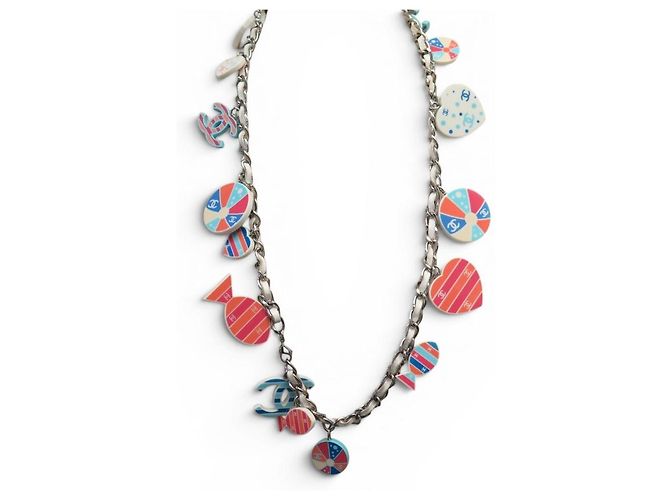 GÜRTEL O SAUTOIR-HALSKETTE CHANEL FISH & BEACH T87 CHARMS BELT NECKLACE - Ansicht 3