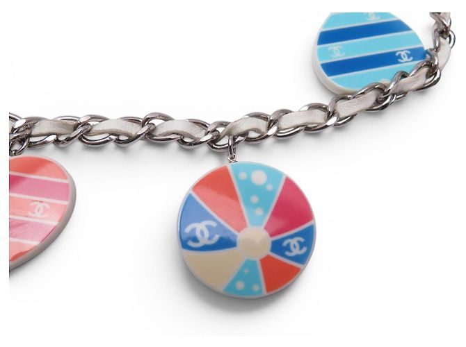 GÜRTEL O SAUTOIR-HALSKETTE CHANEL FISH & BEACH T87 CHARMS BELT NECKLACE - Ansicht 4