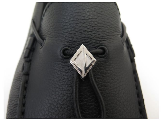 NUOVE SCARPE DIOR ODEON DRIVER CD DIAMOND 43 MOCASSINI IN PELLE NERA LOAFERS Nero - vista 10