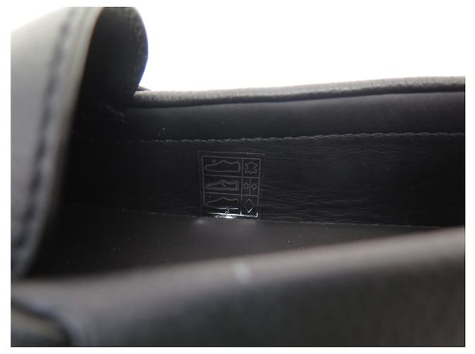 NUOVE SCARPE DIOR ODEON DRIVER CD DIAMOND 43 MOCASSINI IN PELLE NERA LOAFERS Nero - vista 18