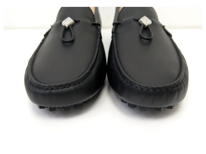 NUOVE SCARPE DIOR ODEON DRIVER CD DIAMOND 43 MOCASSINI IN PELLE NERA LOAFERS Nero - vista 4